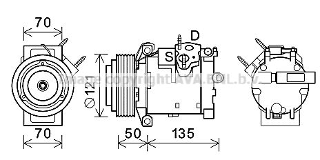 AVA QUALITY COOLING Компрессор, кондиционер JEK066